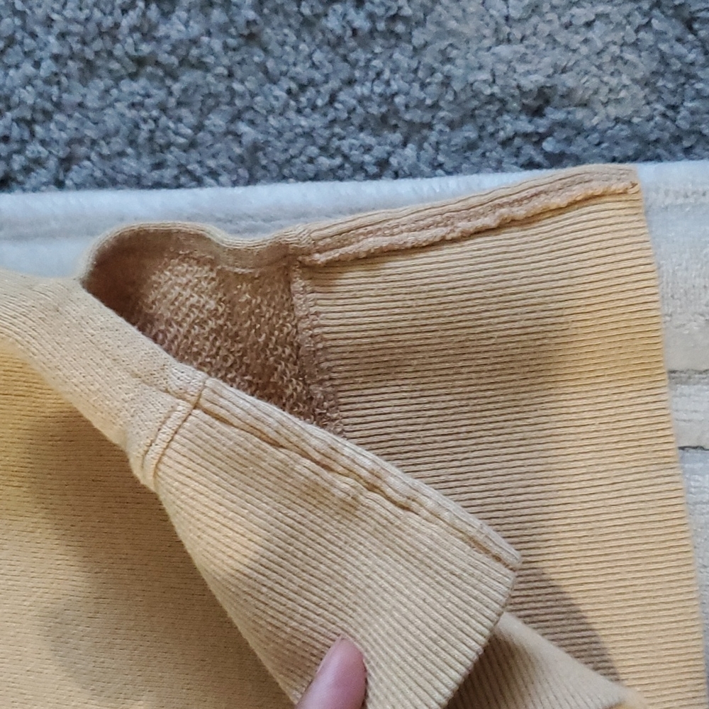 Women's Time And Tru Yellow Sweatshirt - Picture 4 of 5